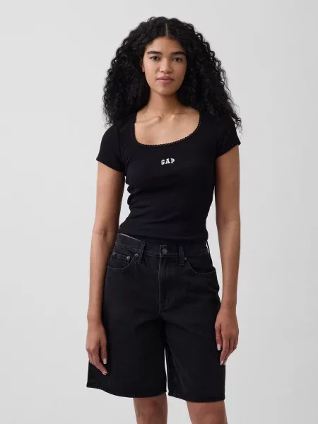 Tricou Gap cu autograf negru