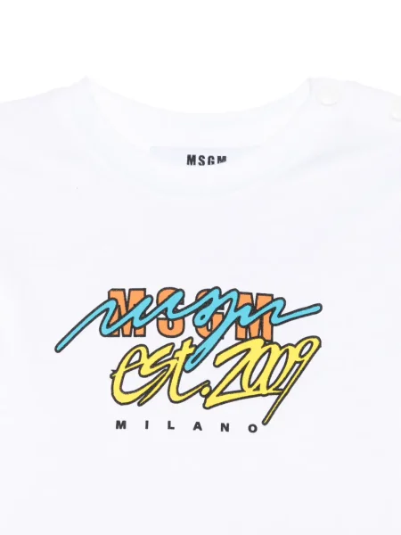 Tricou copii Msgm alb