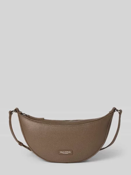 Torba na ramię z naturalnej skóry Marc O'polo brązowa