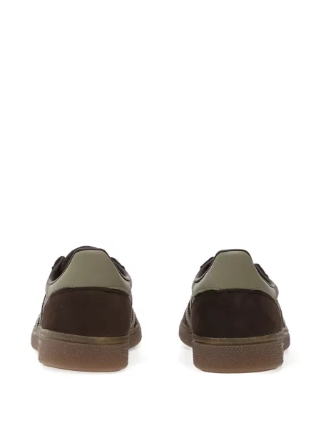 Pruhované kraťasy Adidas hnědé