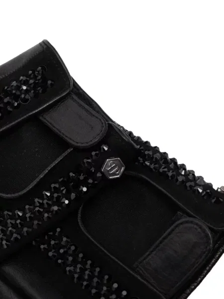 Kalnų krištolas pirštines Philipp Plein juoda