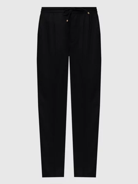 Шерстяные брюки Brunello Cucinelli черные