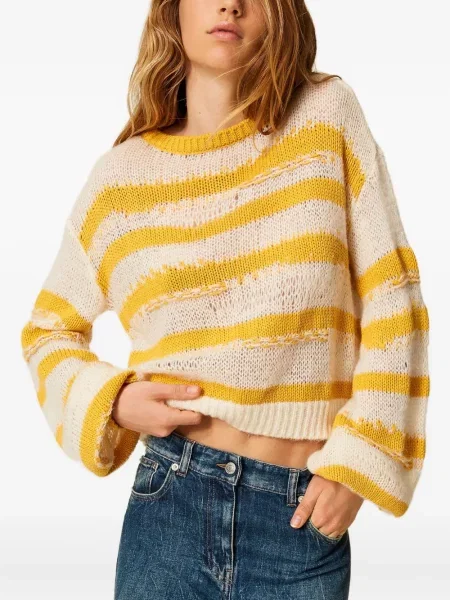 Pulover Twinset cu dungi alb
