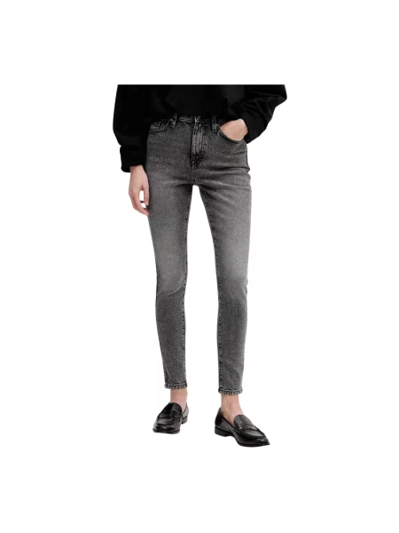 Skinny jeansy skinny Dkny szare