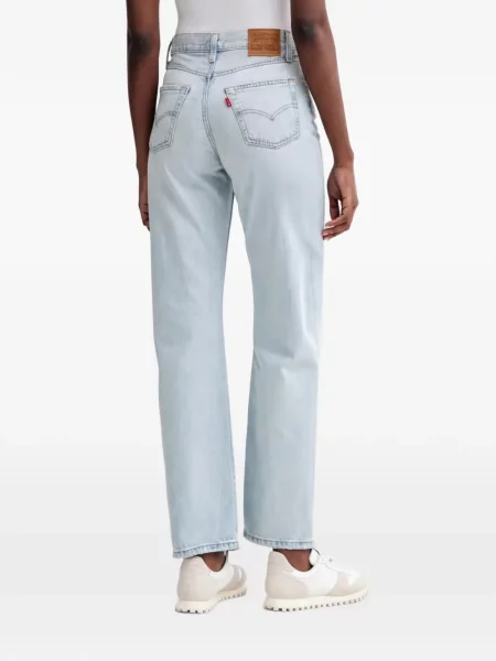 Pulover Levi's® skinny fit cu imagine cu decolteu rotund galben