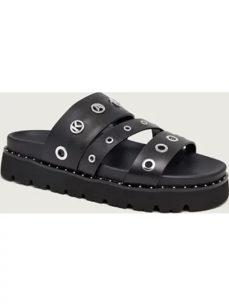 Karl Lagerfeld De piele șlapi KAIA negru