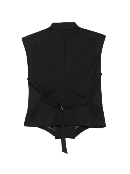 Vestă Jacob Lee cu două rânduri de nasturi negru