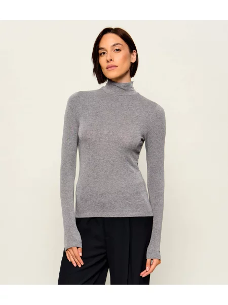 Bluză Tommy Hilfiger de lână gri