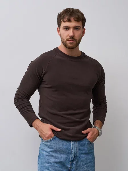 Лонгслив Issa Plus коричневый
