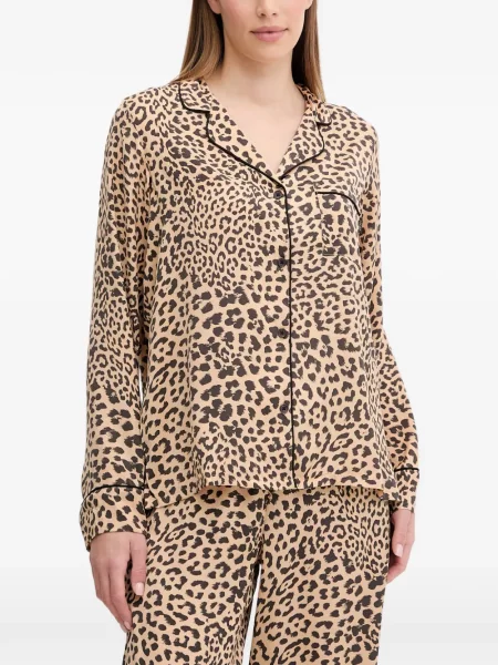 Pijamale Dkny cu imagine cu model leopard maro