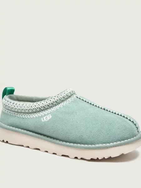 UGG papuci din piele întoarsă W Tasman Meadow Accent verde