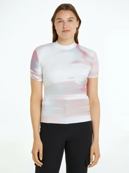Μπλούζα Calvin Klein Jeans λευκό