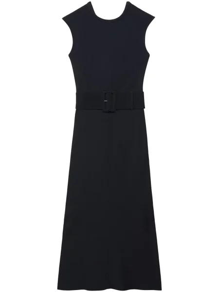 Cu centură rochie midi Another Tomorrow negru