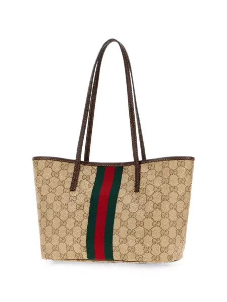 Geantă shopper Gucci cu dungi