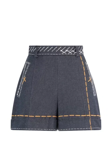 Pantaloni scurți din denim Moschino albastru