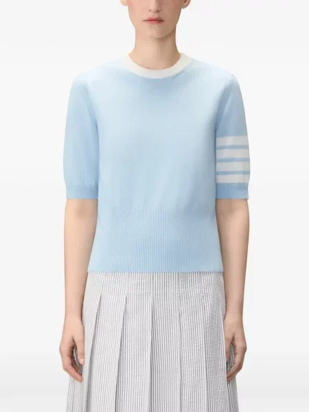 Scurt tricou Thom Browne albastru