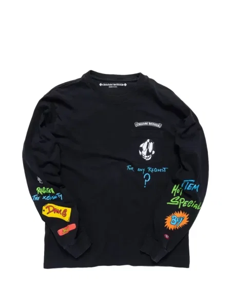 Тениска Chrome Hearts черно