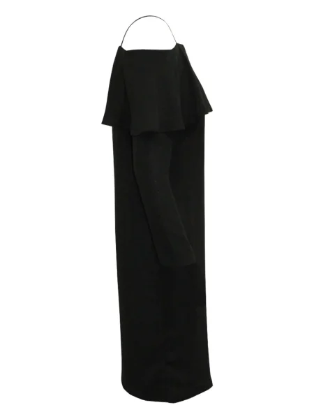 Rochie Iris & Ink cu volane de costum negru