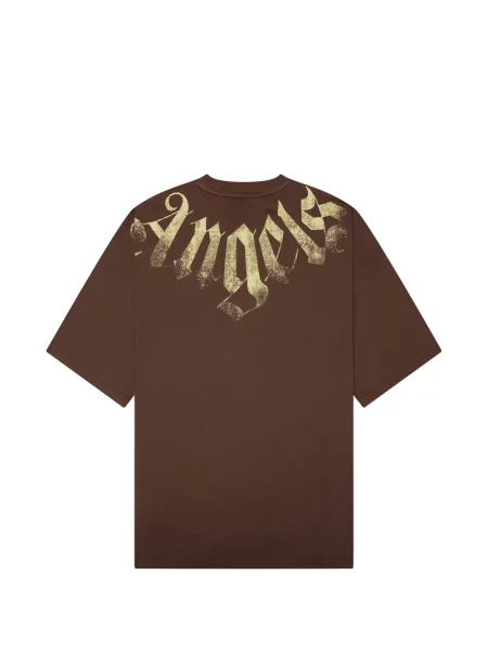 Tricou Palm Angels cu imagine maro