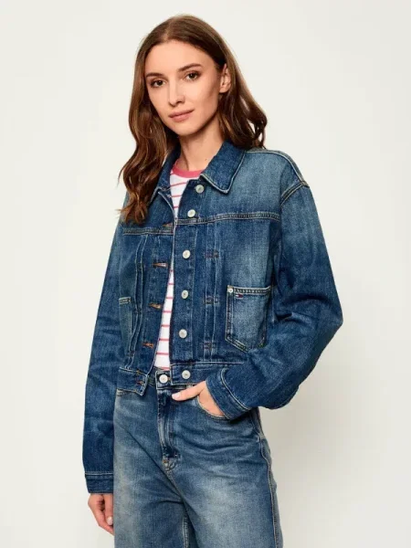 Tommy Jeans Geacă de blugi Bleumarin albastru