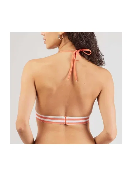 Calvin Klein Swimwear Bikini felső tengerészkék / korál / fehér narancsszínű