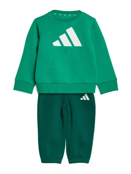 ADIDAS SPORTSWEAR Costum de trening Essentials verde smarald / verde iarbă alb