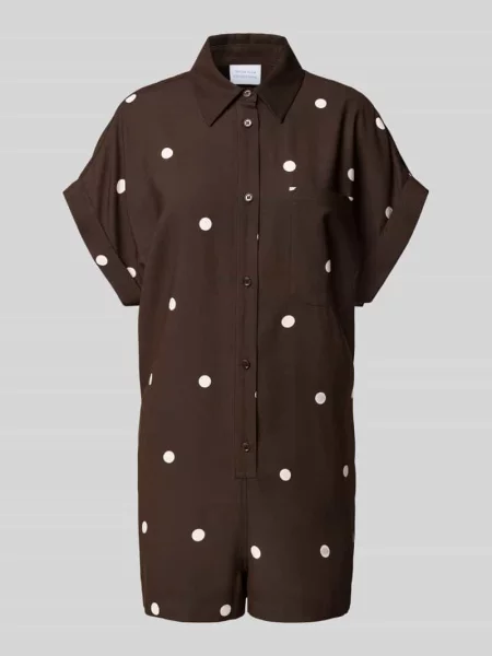 Luźny kombinezon z detalem w postaci guzików Style Icon Collection