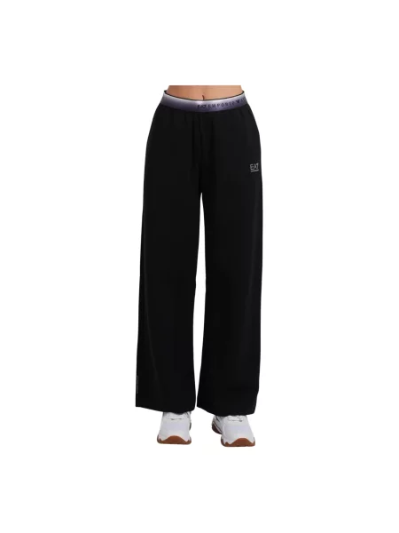 Spodnie Emporio Armani z logo czarne