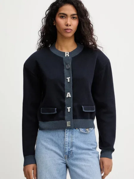 Rotate cardigan din amestec de casmir