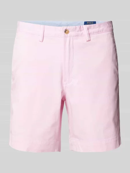 Szorty chinosy o kroju straight fit z mieszanki bawełny Polo Ralph Lauren różowe