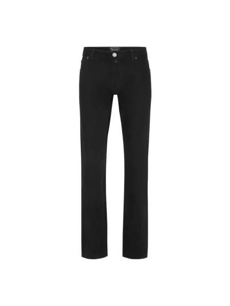 Jeansy straight leg Billionaire z 5 kieszeniami czarne