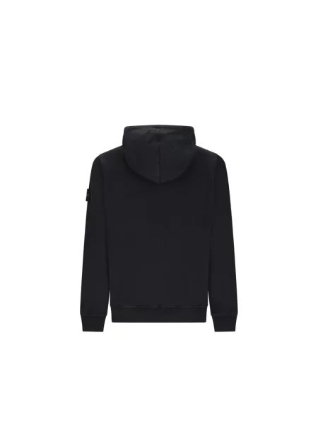 Bluza z kapturem Stone Island z kapturem z kamieniami czarna