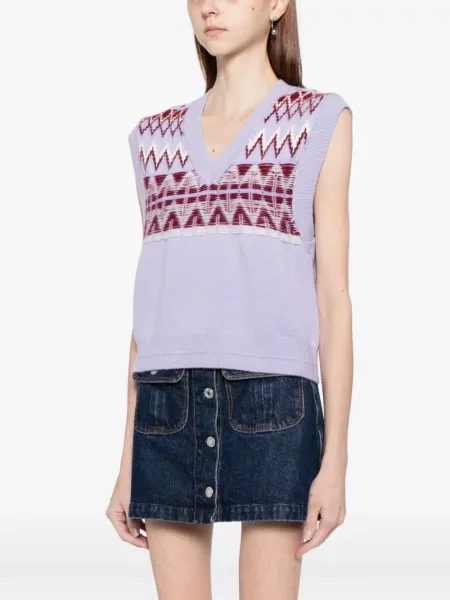 Vestă Cuddleup din cașmir violet