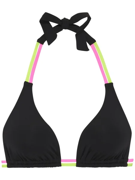 BUFFALO Sutien costum de baie galben neon / roz neon negru