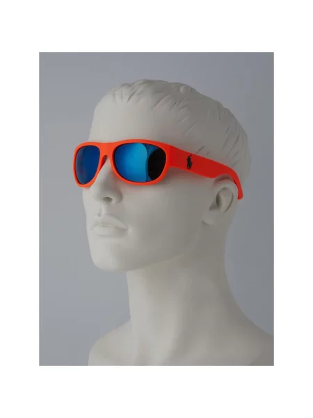 Okulary przeciwsłoneczne Ralph Lauren pomarańczowe