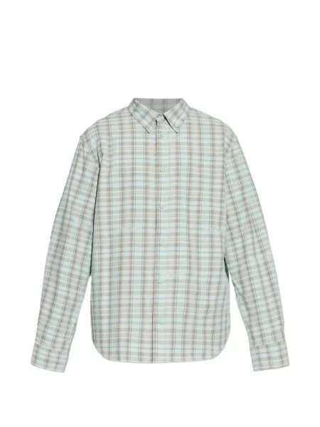 Карирана риза Off-white бяло