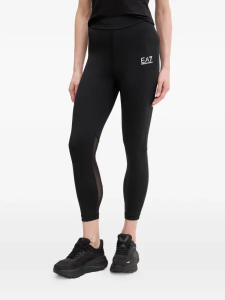 Leggings Ea7 Emporio Armani plasă negru