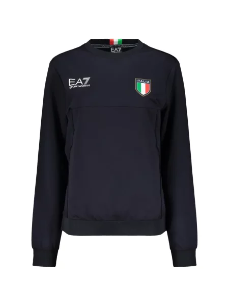 Суитчър Ea7 Emporio Armani с принт синьо