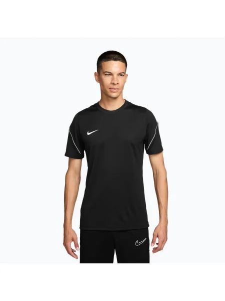 Tricou de fotbal pentru bărbați Nike Strike Dri-Fit black/white/white/white alb