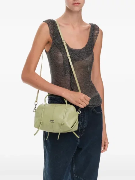 Geantă Bimba Y Lola din piele verde