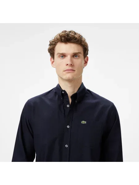 Lacoste Koszula Button-Down Regular Fit granatowa