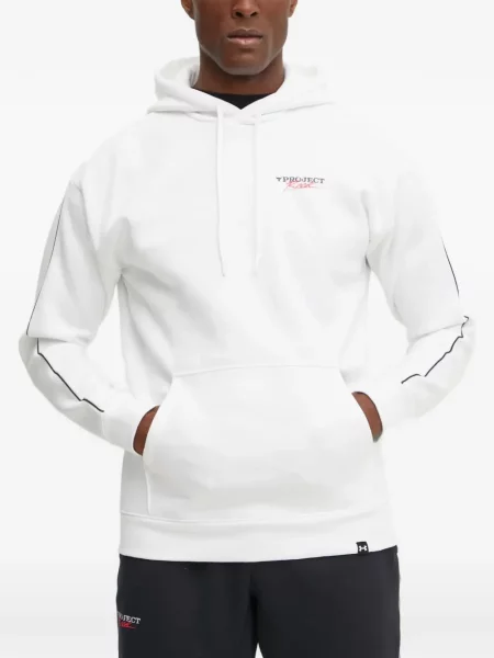 Hanorac cu glugă Under Armour alb