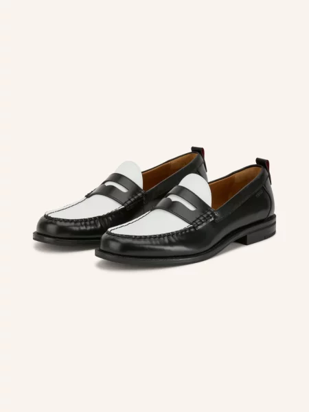 Hugo Penny Loafers Varian schwarz białe