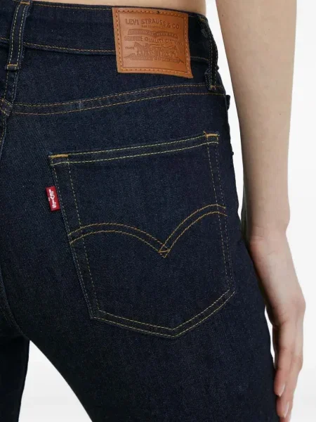 Blugi Levi's® cu 5 buzunare cu talie înaltă albastru