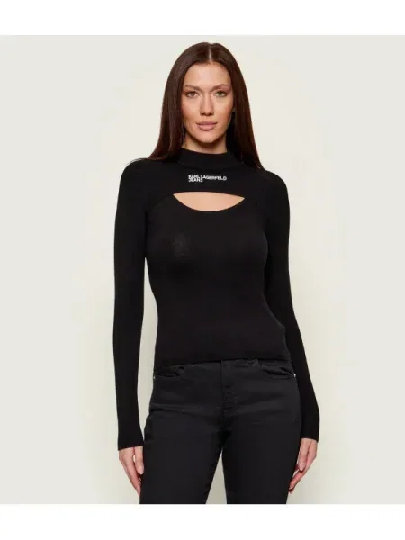 Pulover Karl Lagerfeld Jeans negru