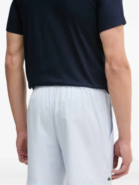 Pantaloni scurți Lacoste cu autograf albastru