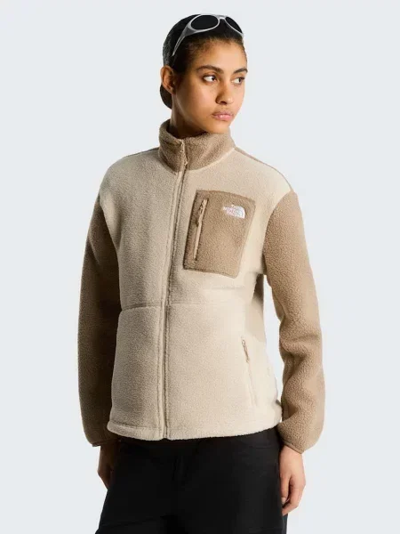 Флисовый свитер The North Face бежевый