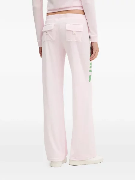 Talia sznurek ściągający spodnie Juicy Couture do biegania różowe