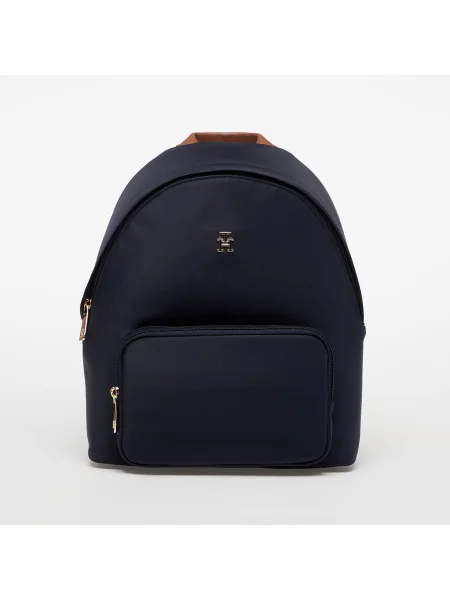 Раница Tommy Hilfiger дамска малък с изчистен дизайн тъмносиньо