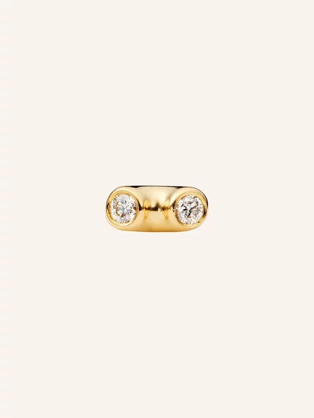 Ariane Ernst Kolczyk Na Sztyft The One Stud Z Diamentami gold złota